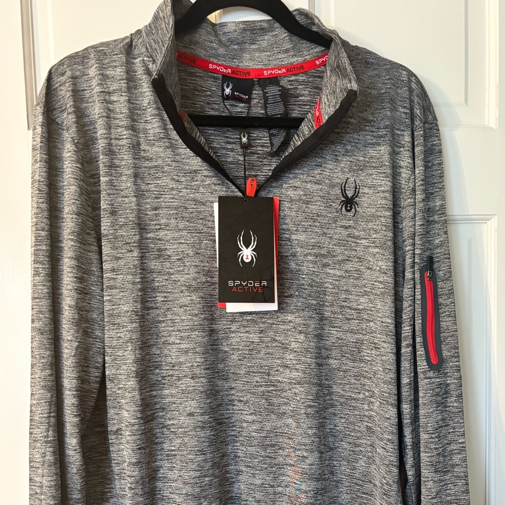 NWT Spyder base layer, size large
